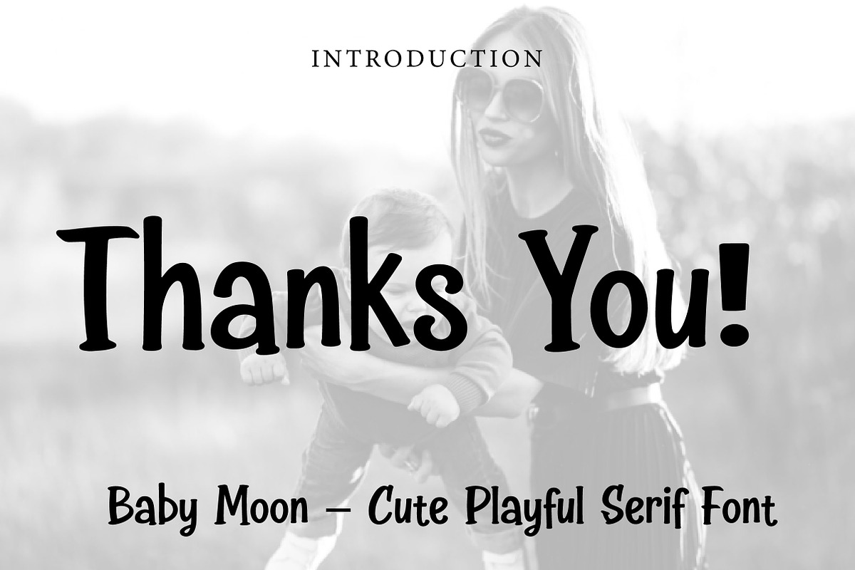 Baby Moon, a Serif Font by Wow Magic (Photo 3 of 3)