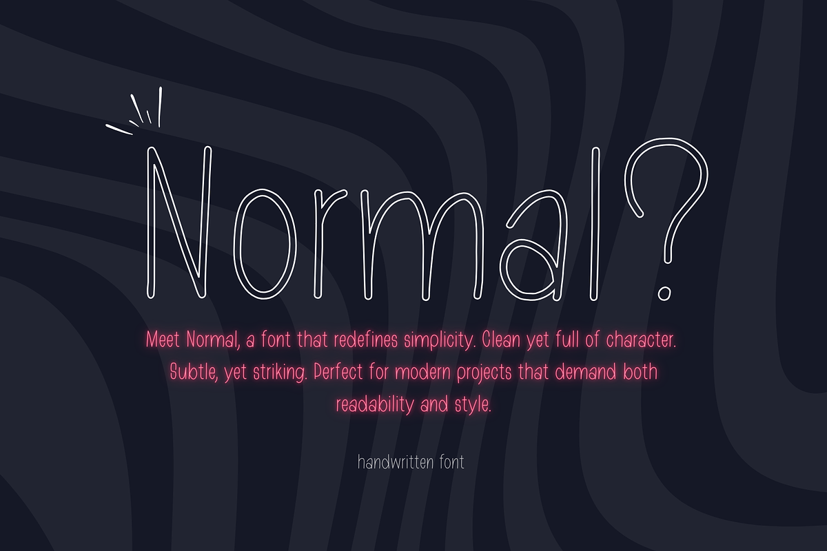 Normal Handwritten Clean Font, a Handwritten Font by typendy (Photo 1 of 10)