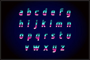 Vaporfuturism OTF Retro Wave Font, a Symbol Font by Ckybe's Corner (Thumbnail 3 of 10)