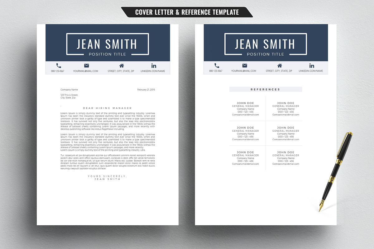 Resume/CV Template & Cover Letter, a Resume Template by TemplateCrafts (Photo 3 of 3)