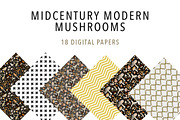 Mid Century Modern Mushrooms, an Object Illustration by Jennadesigns (Thumbnail 16 of 16)