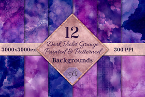 Dark Violet Grunge Backgrounds