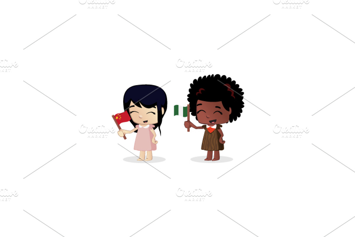 Girls & Flags, an Illustration by Beatriz Gascón (Photo 2 of 2)