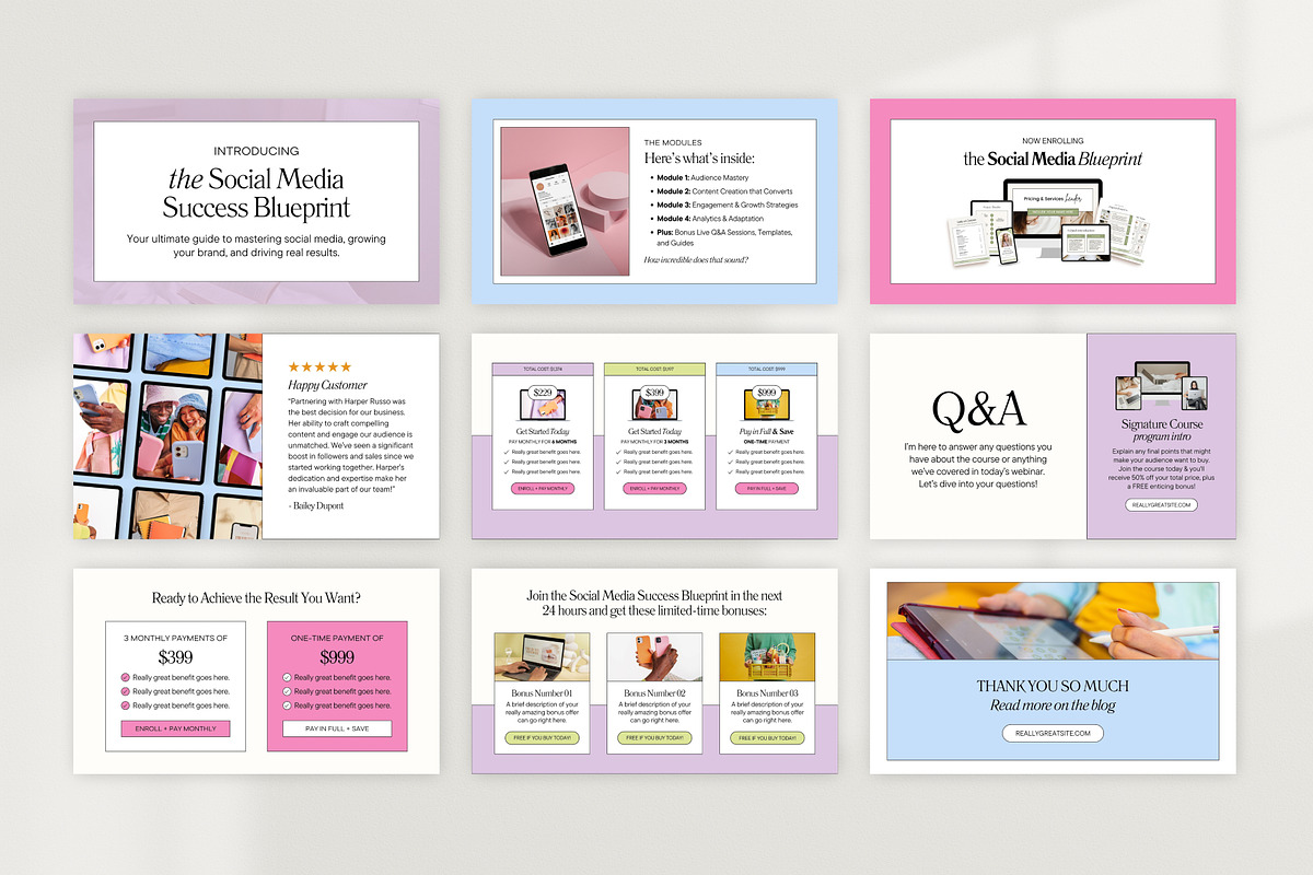 Slide Deck & Webinar Canva Bundle, a Presentation Template by Fallon Gerst (Photo 16 of 20)