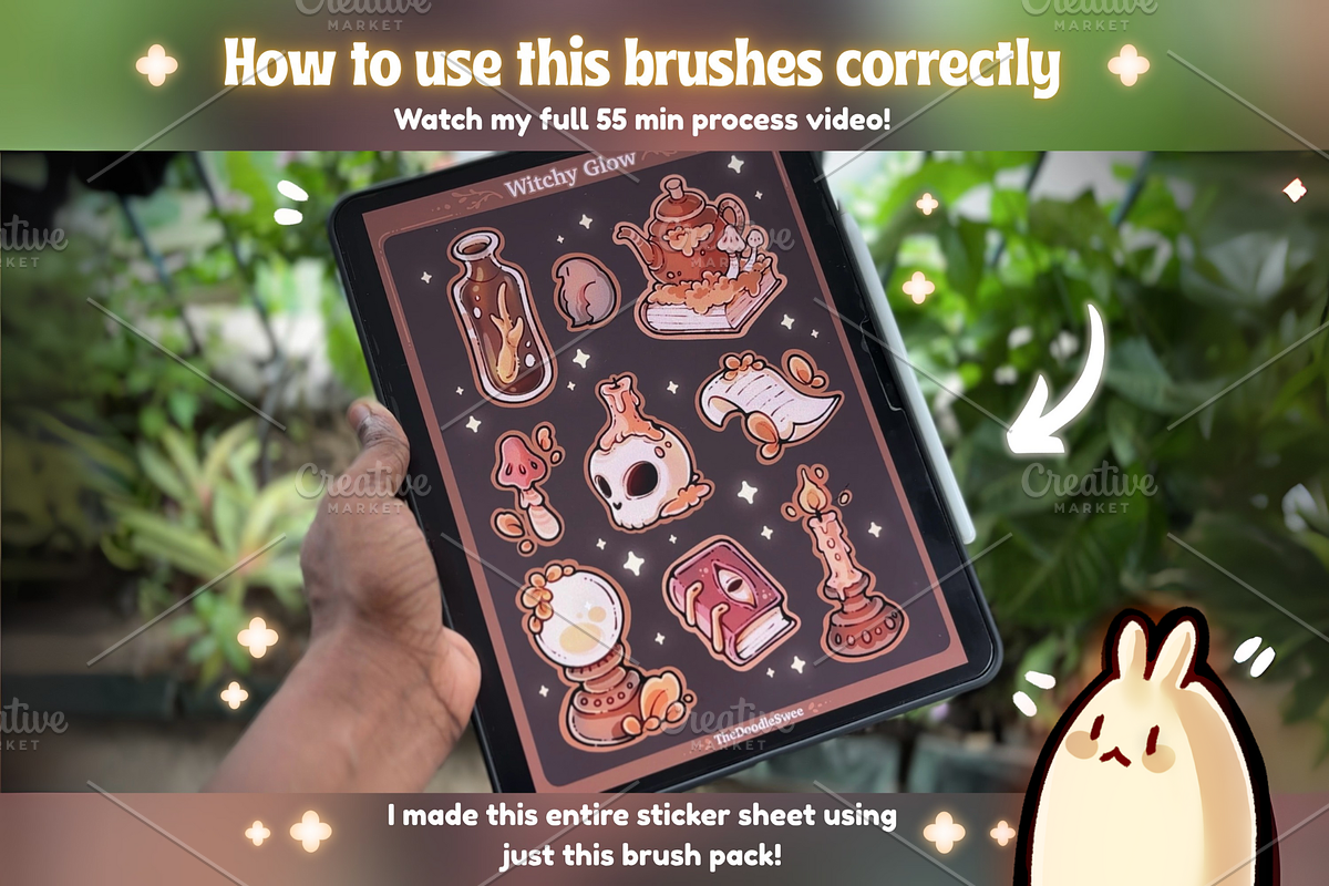My Go-To Sticker Outliner Brushes, a Brush Add-On by TheDoodleSweets (Photo 4 of 4)