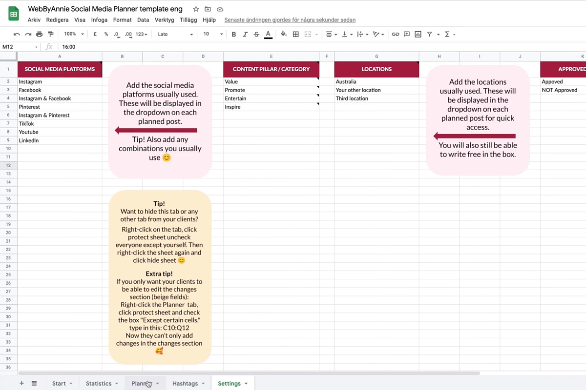 Social Media Planner - Feed Preview, a Social Media Template by WebByAnnie (Photo 7 of 7)