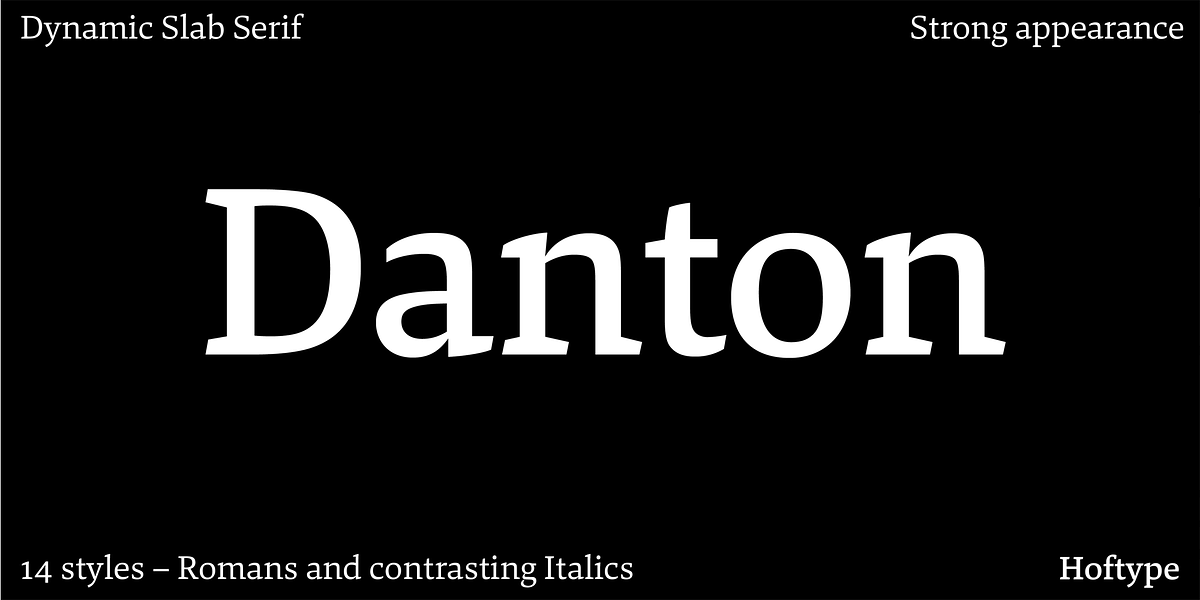 Danton, a Serif Font by Hoftype (Photo 1 of 15)