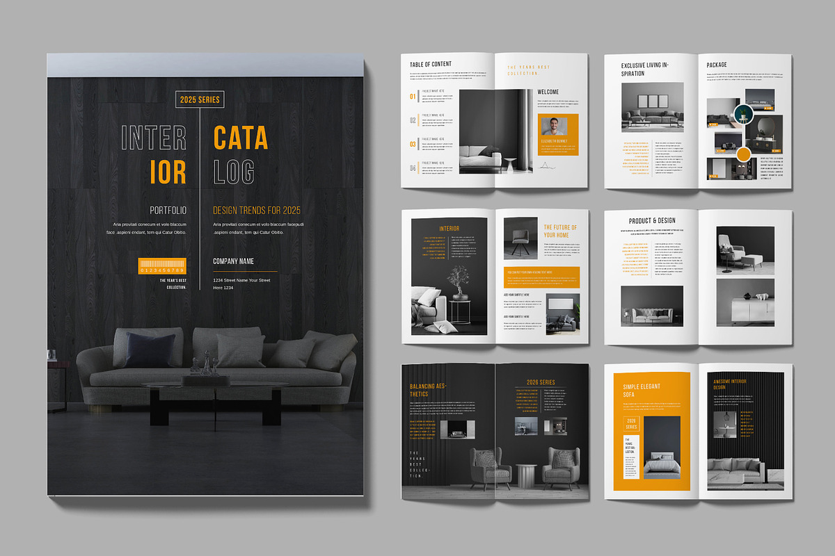 Interior Catalog Design Template, a Brochure Template by MightyDesign (Photo 1 of 6)