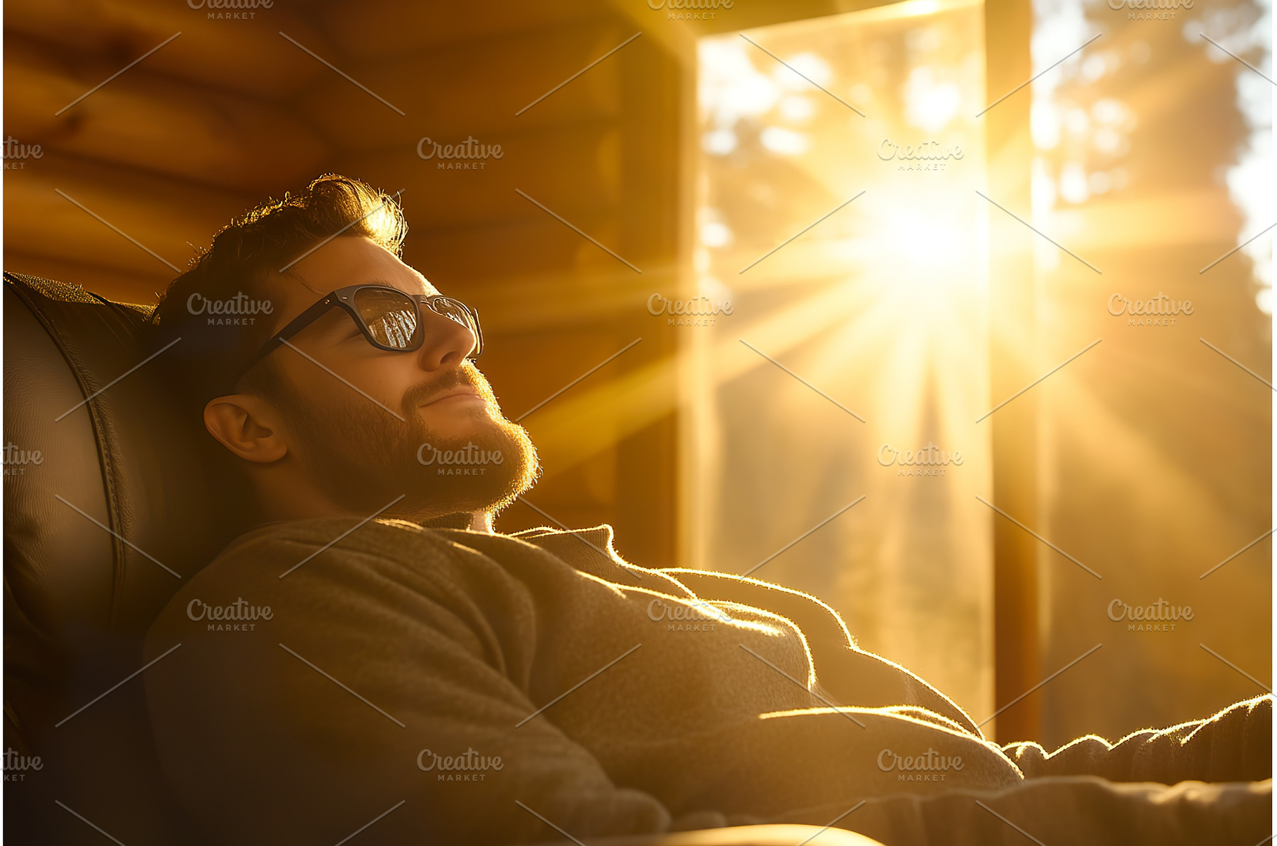 Relaxing in cabin while, a Technology Photo by Lermont51
