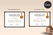 Certificate of Completion CANVA C003, a Marketing Template by Draca Design Co (Thumbnail 3 of 4)