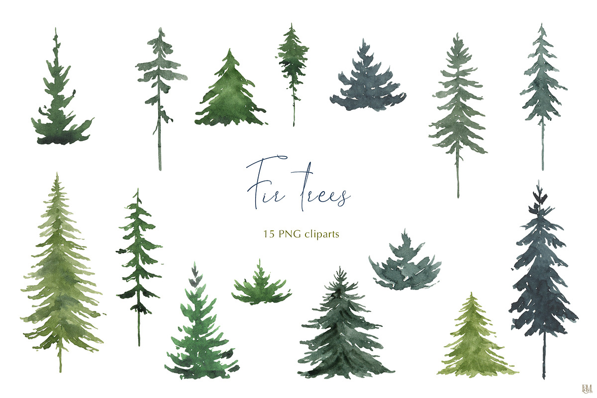 Winter is coming. Watercolor clipart, an Illustration by Elena Medvedeva (Photo 2 of 8)
