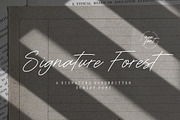 Signature Forest - Script Font, a Script Font by Letterative Studio (Thumbnail 1 of 7)
