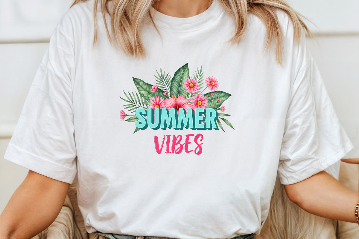 Summer Vibes Png Summer Sublimation, an Illustration by DreamArtGraphic (Photo 2 of 4)