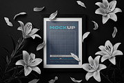 Pages and Cards with Flowers Mockups, a Mockup by Luuqas Design (Thumbnail 3 of 9)