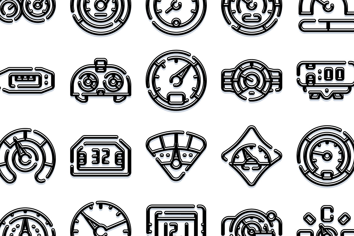 Car dashboard gauges and meters, an Object Graphic by pikepicture (Photo 3 of 3)