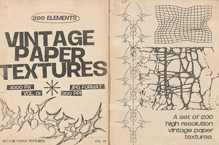 Vintage Paper Textures, a Texture Graphic by MiksKS