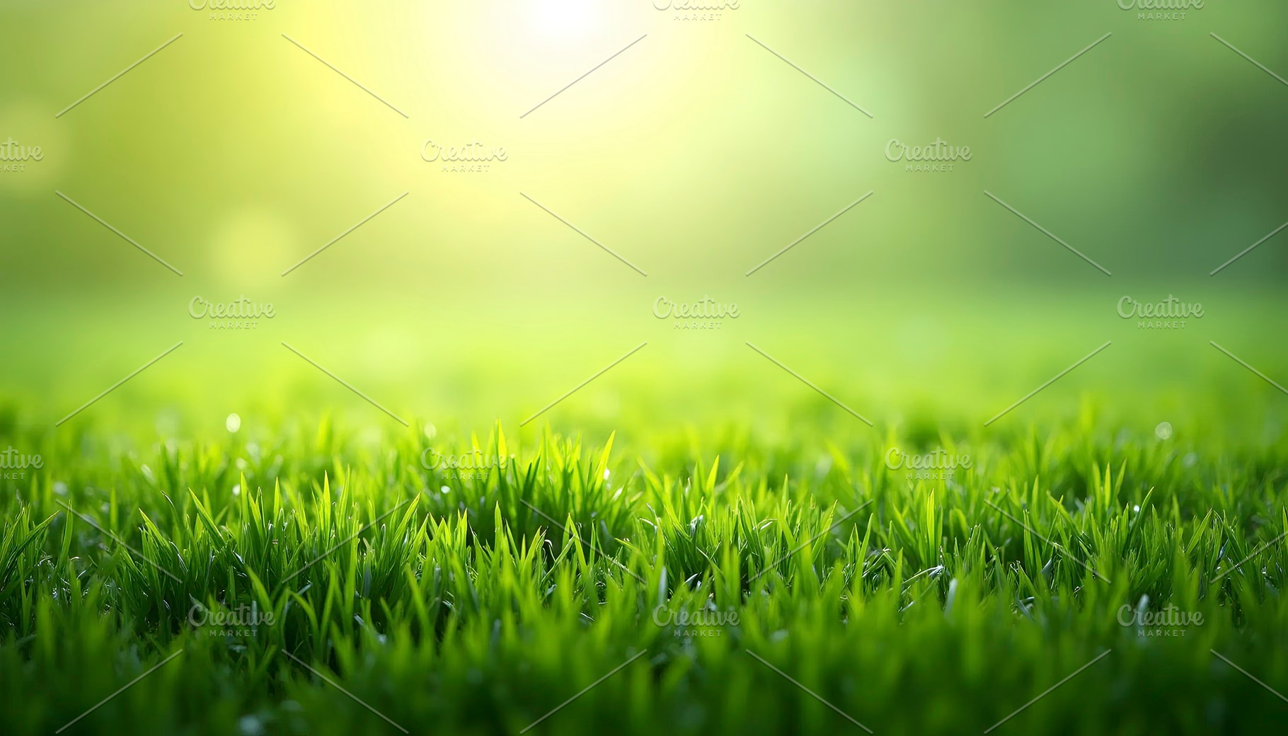 Bright Green Grass Wallpaper with Re, a Photo by LOGOCREATIVE