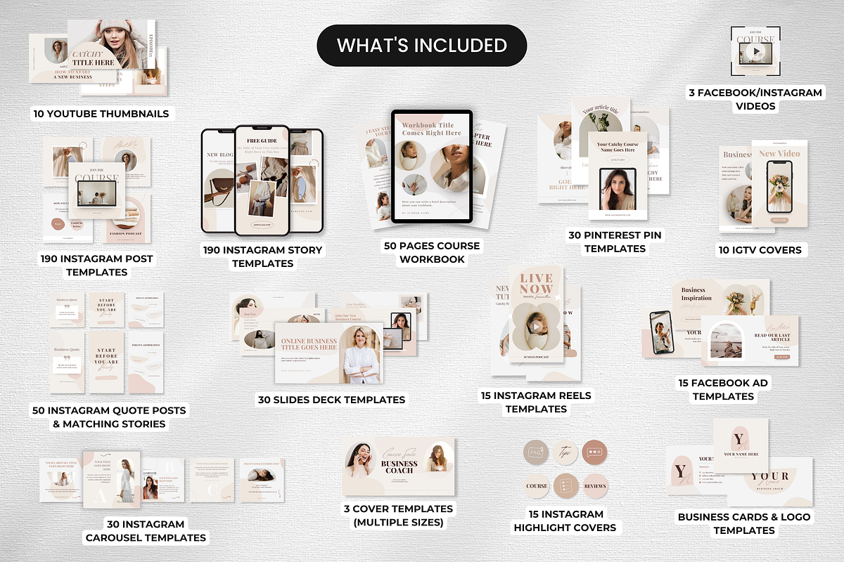 Coach Social Media Templates Bundle, a Social Media Template by DigiPax (Photo 2 of 10)