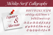 Michiko, a Serif Font by saemoon creative (Thumbnail 5 of 12)