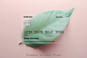 Transparent Credit Card Mockup