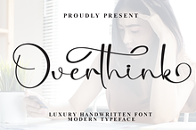Overthink | Script Font