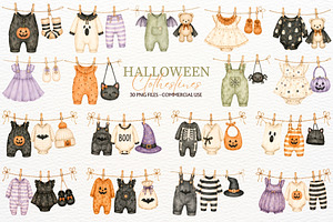 Halloween Clothesline Baby Shower