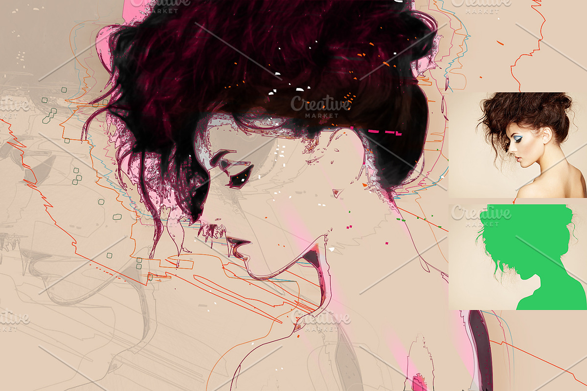 Digital Canvas Photoshop Actions, an Action Add-On by MockupSpace (Photo 4 of 10)