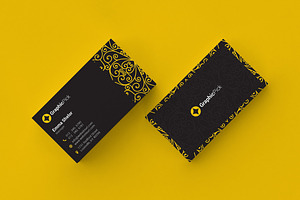 Ornament, Floral, Spa Business Card, a Business Card Template by GraphicPick