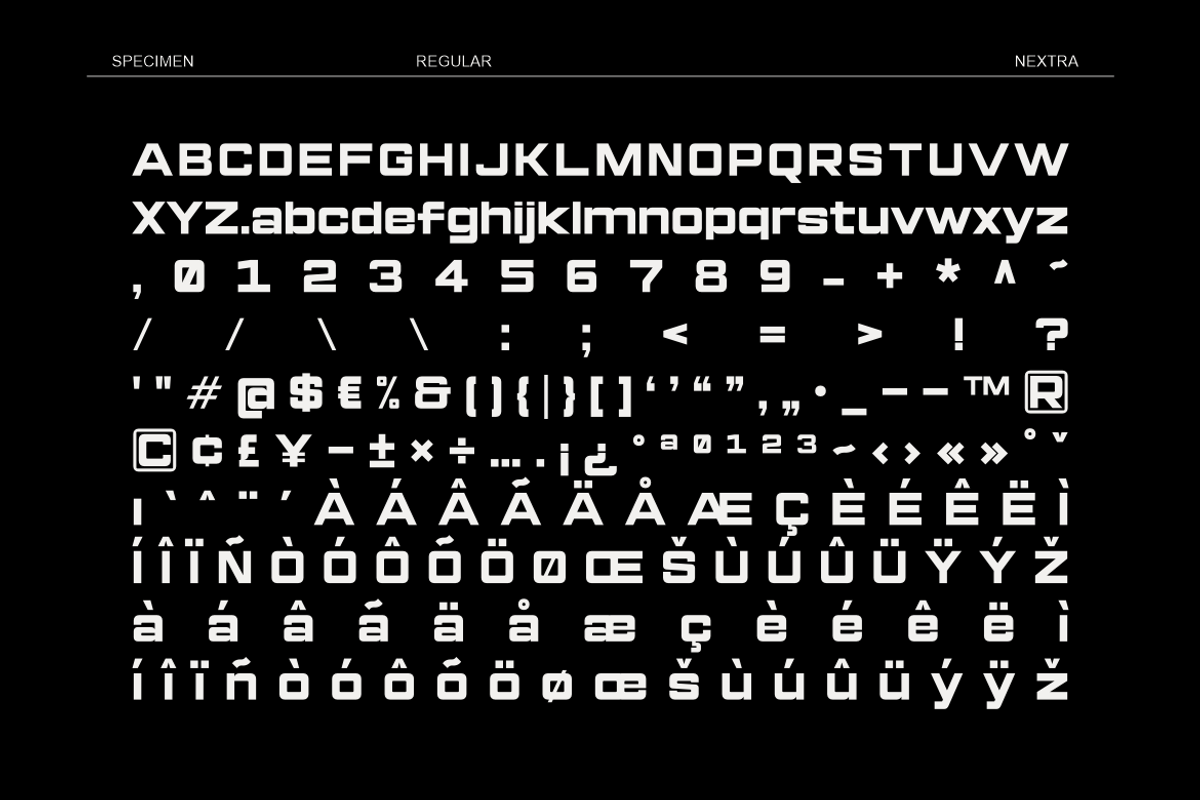 Nextra - Sports Futuristic Font, a Sans Serif Font by Wasabib Studio (Photo 5 of 8)