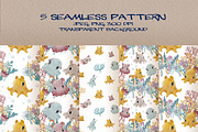 Dumbo Octopus Clipart and Patterns, an Animal Illustration by LukaJreym (Thumbnail 5 of 9)