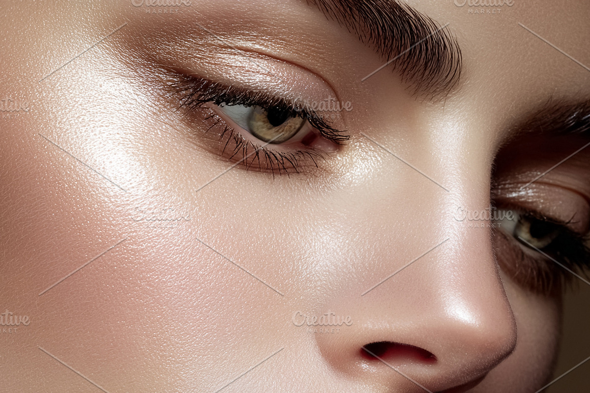 Woman with glowing skin and perfectly shaped brows, her face fea, a Beauty & Fashion Photo by Studio ANNA (Photo 2 of 2)