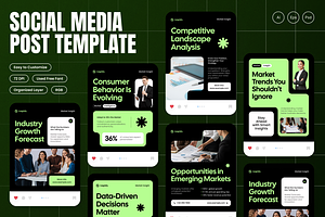 Market Insight Instagram Post, a Social Media Template by Annora Studio