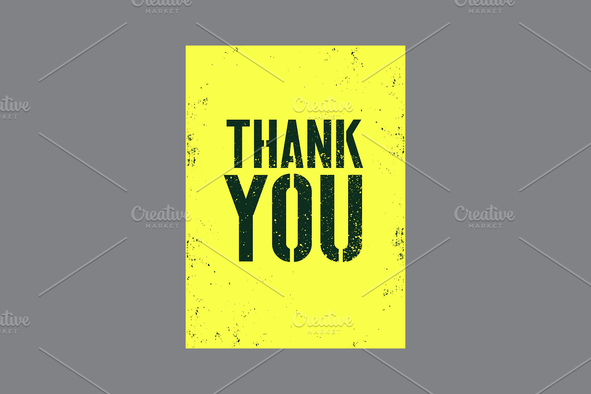 Thank You grunge vector cards set., a Background Graphic by PoPaShop (Photo 6 of 9)