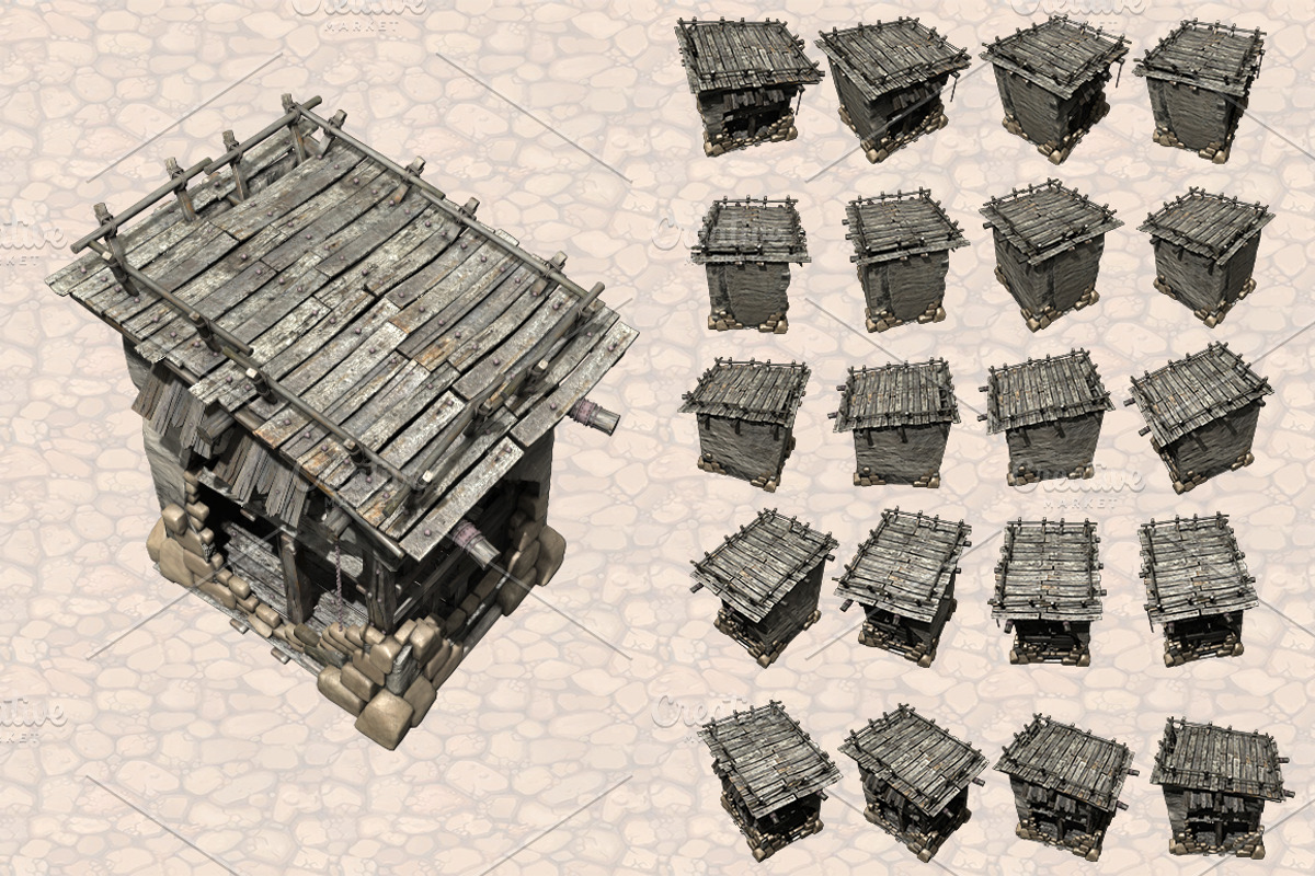 Isometric Ancient City Pack, an Object Graphic by Beatheart Creative Studio (Photo 29 of 77)