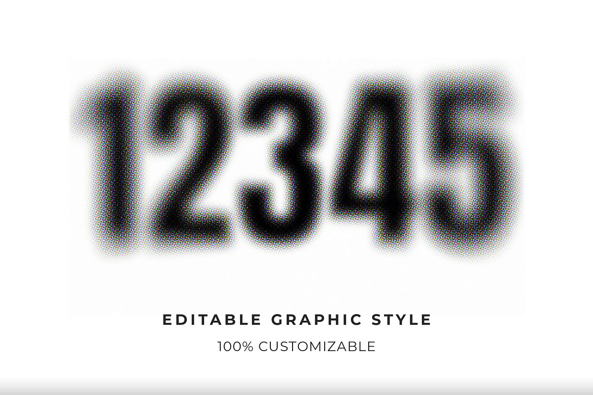 Halftone Print Vintage Text Effect, a Templates & Theme by studiogstock (Photo 2 of 2)