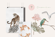 Japanese Watercolor Clipart, an Object Graphic by mila_leev (Thumbnail 3 of 9)