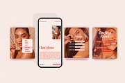 Pinkish Skincare Instagram Templates, a Social Media Template by My Template Studio (Thumbnail 8 of 16)
