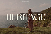 HERITAGE - ELEGANT & CLASSICAL SERIF, a Serif Font by Mikhail Fukurou (Thumbnail 1 of 8)