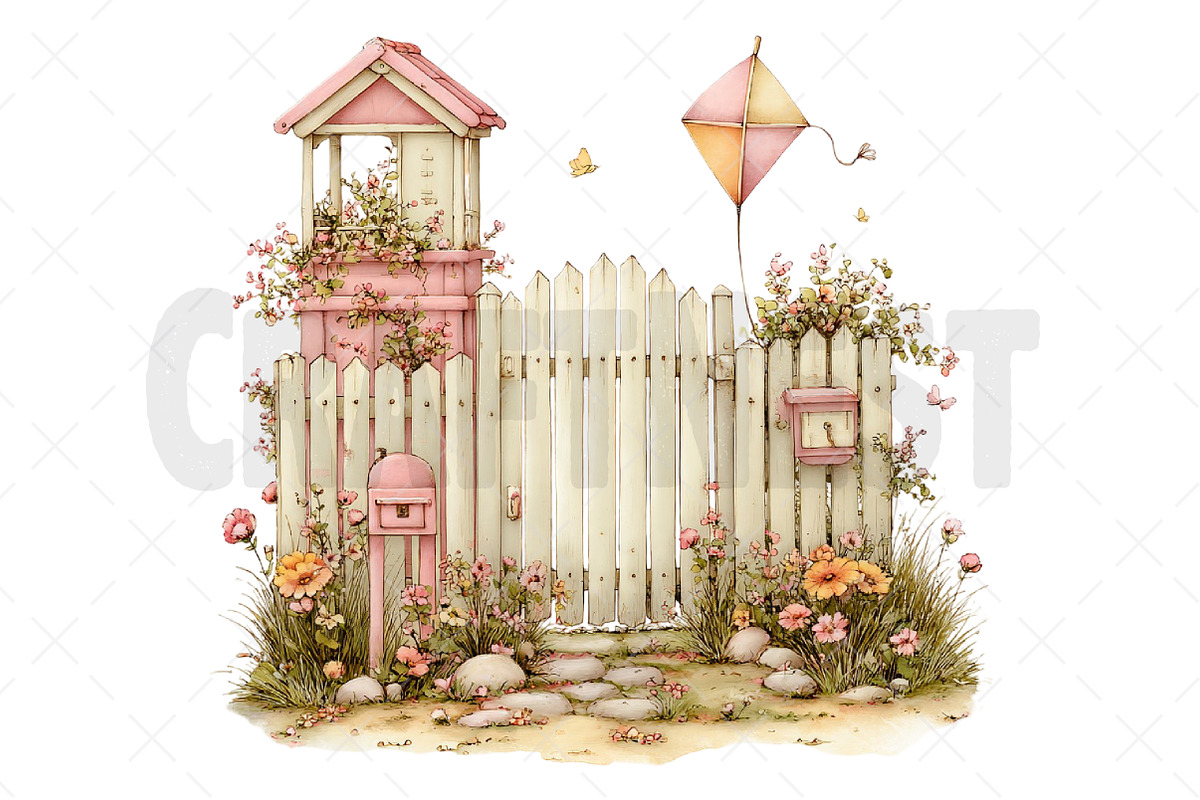 Summer Funny Fence Clipart, an Illustration by Craft Nest (Photo 11 of 12)