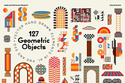Retro Colour Block Vector Objects, an Object Graphic by angelainthefields (Thumbnail 4 of 23)