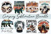 Camping Sublimation Bundle Clip art, a Seasonal Illustration by Orange Brush Studio (Thumbnail 1 of 3)