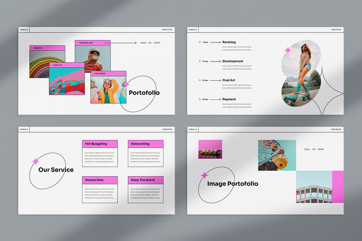 Nebulla InDesign, a Presentation Template by Visuel Colonie® (Photo 2 of 8)