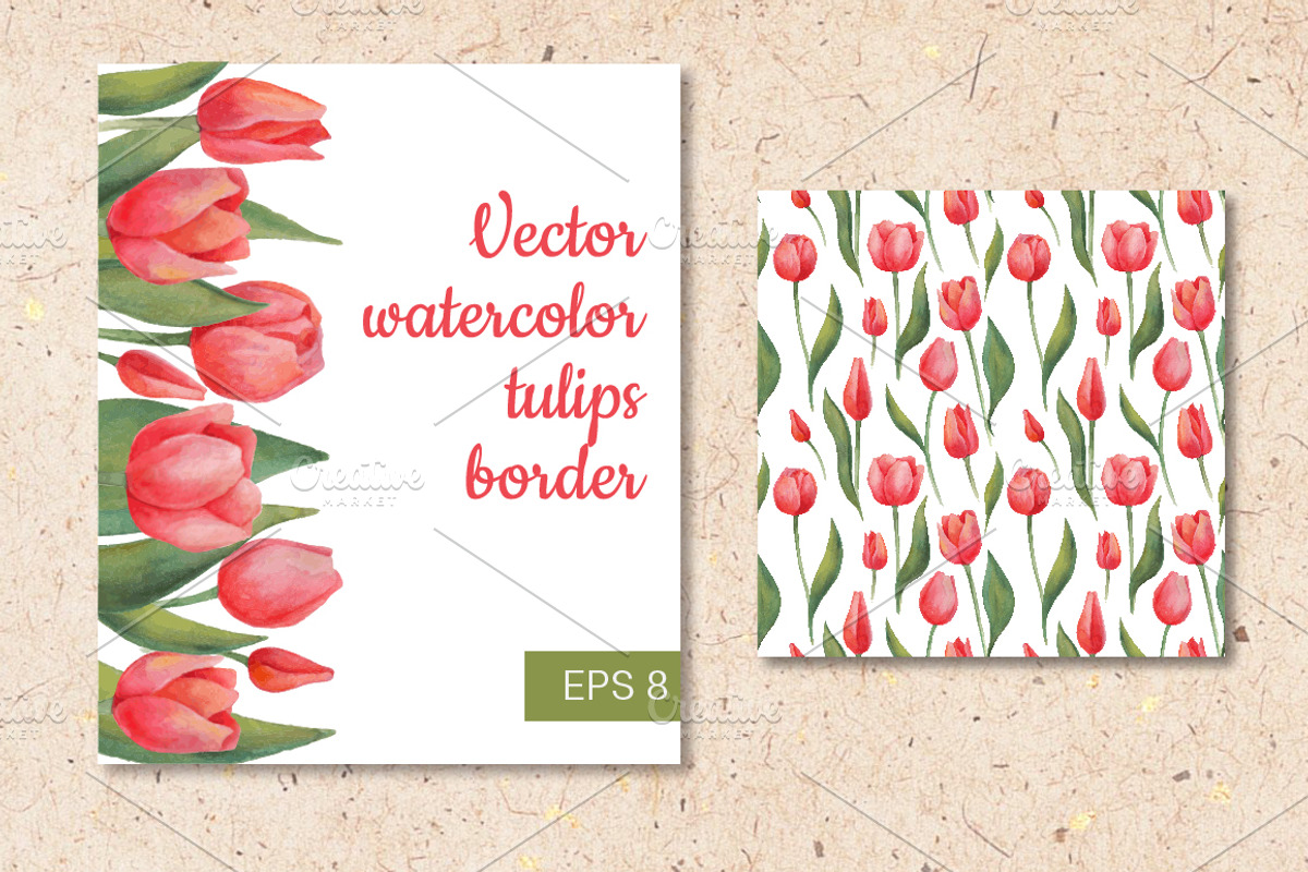 Watercolor tulips collection, a Graphic by Epine (Photo 3 of 3)