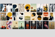 abstract art set prints, a Decorative Illustration by Muzi pear studio (Thumbnail 10 of 12)