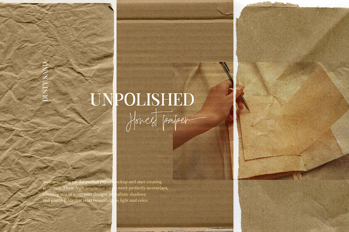 Unpolished Tactile Paper Textures, a Texture Graphic by Elena Pimonova (Photo 8 of 11)