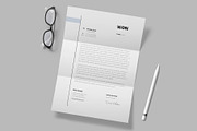Minimal Letterhead | Word, a Stationery Template by Pixelpick (Thumbnail 2 of 4)