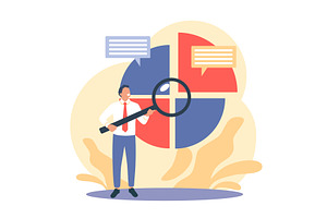 Statistical data analysis. Audit, a Finance Illustration by YummyBuum