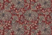 4 Paisley seamless patterns, a Background Graphic by antalogiya (Thumbnail 5 of 5)