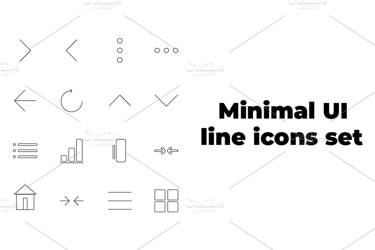 Minimal UI line icons set navigation, a Technology Illustration by Unique Design Team (Photo 1 of 3)