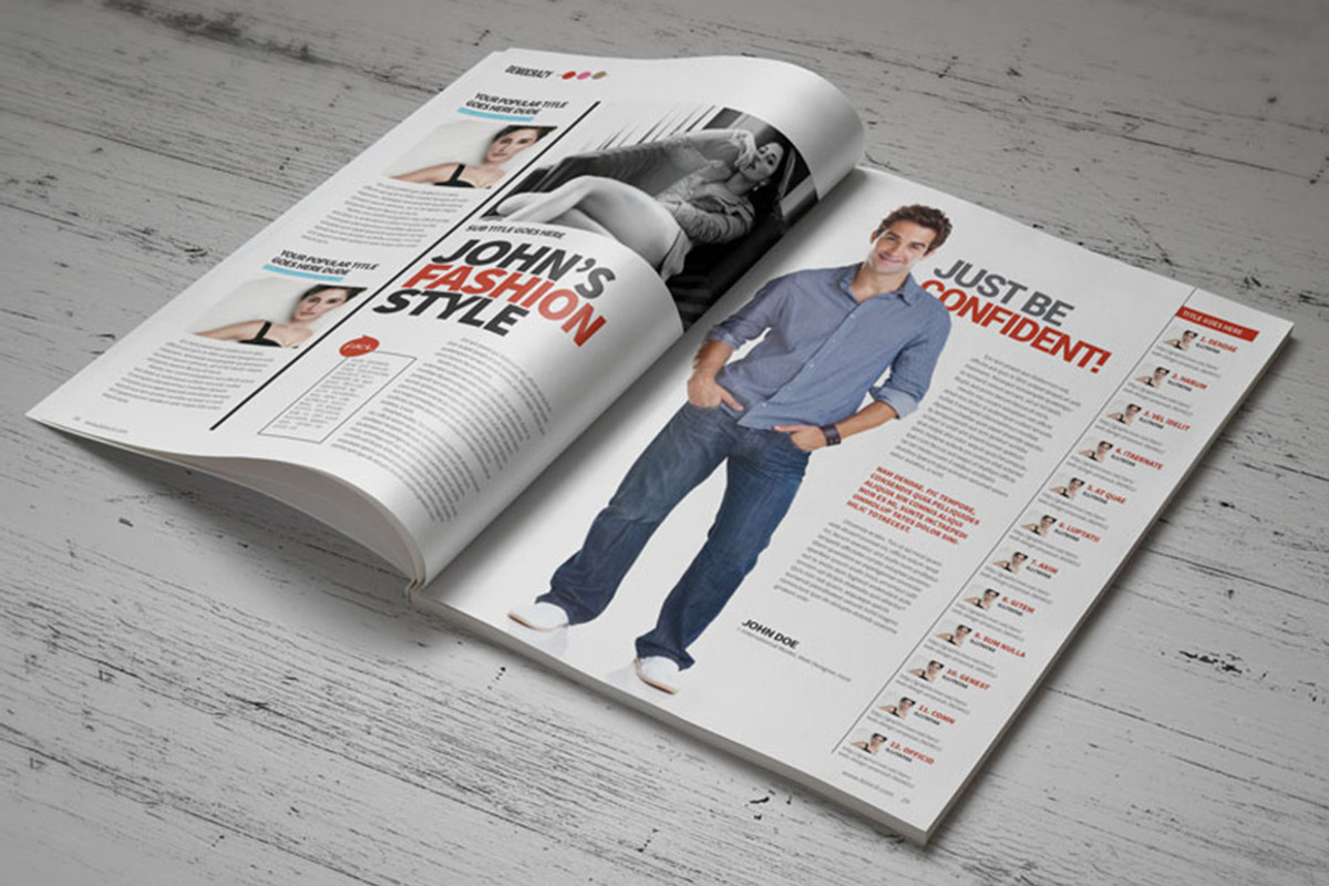 (save 35%)InDesign Magazine Template, a Magazine Template by broluthfi (Photo 5 of 5)